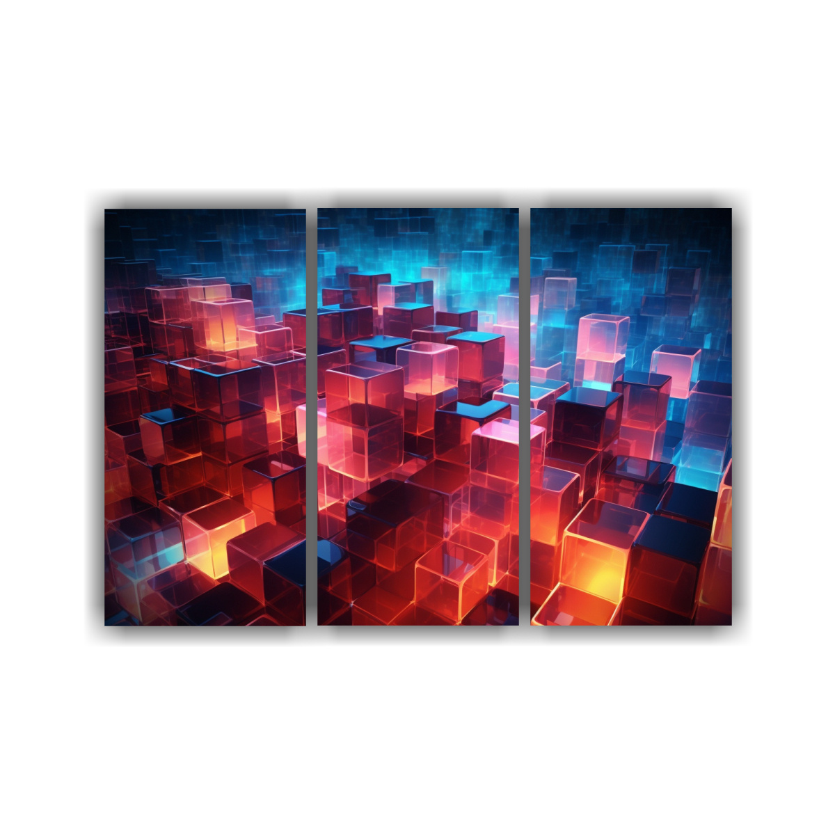 PINTURAS DE DECORACIÓN ABSTRACTA CON TECNOLOGÍA 75X50 CM - 1