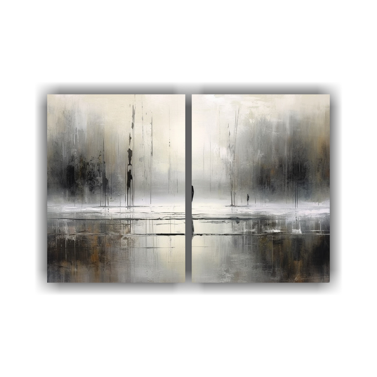 CUADRO ABSTRACTO MODERNO PARA DECORACIÓN EN 80X60 CM - 1