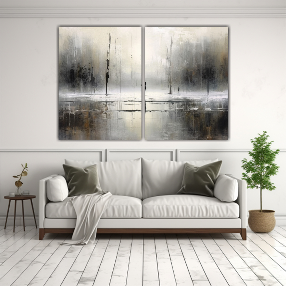 CUADRO ABSTRACTO MODERNO PARA DECORACIÓN EN 80X60 CM - 2