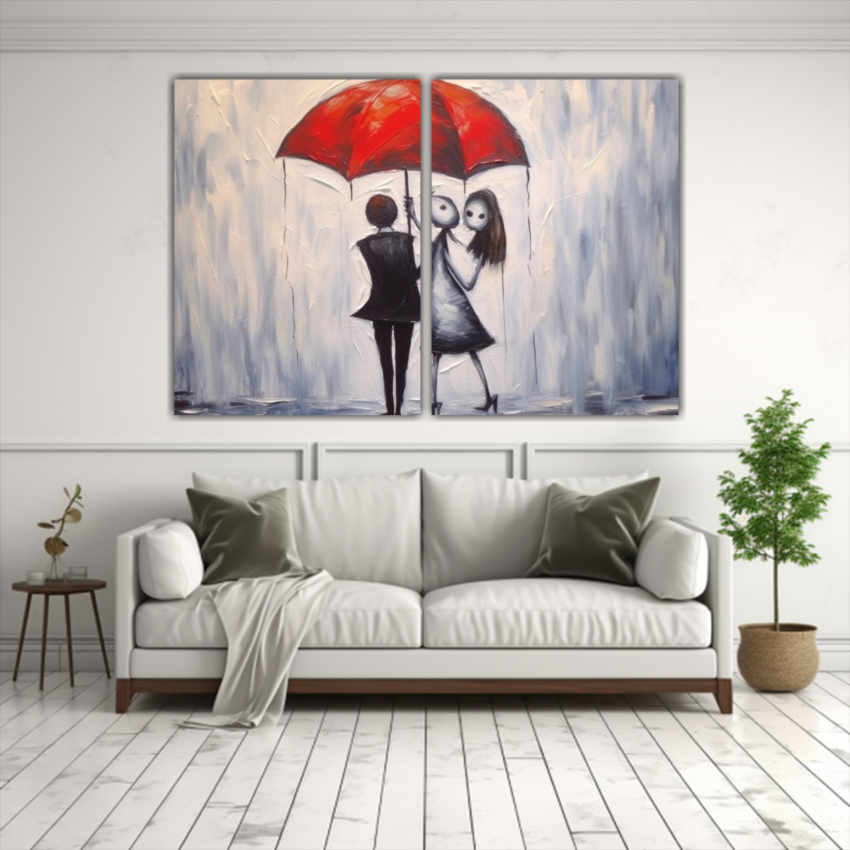 PINTURA AL ÓLEO INSPIRADA EN PESADILLA ANTES DE 60X40 CM - 2