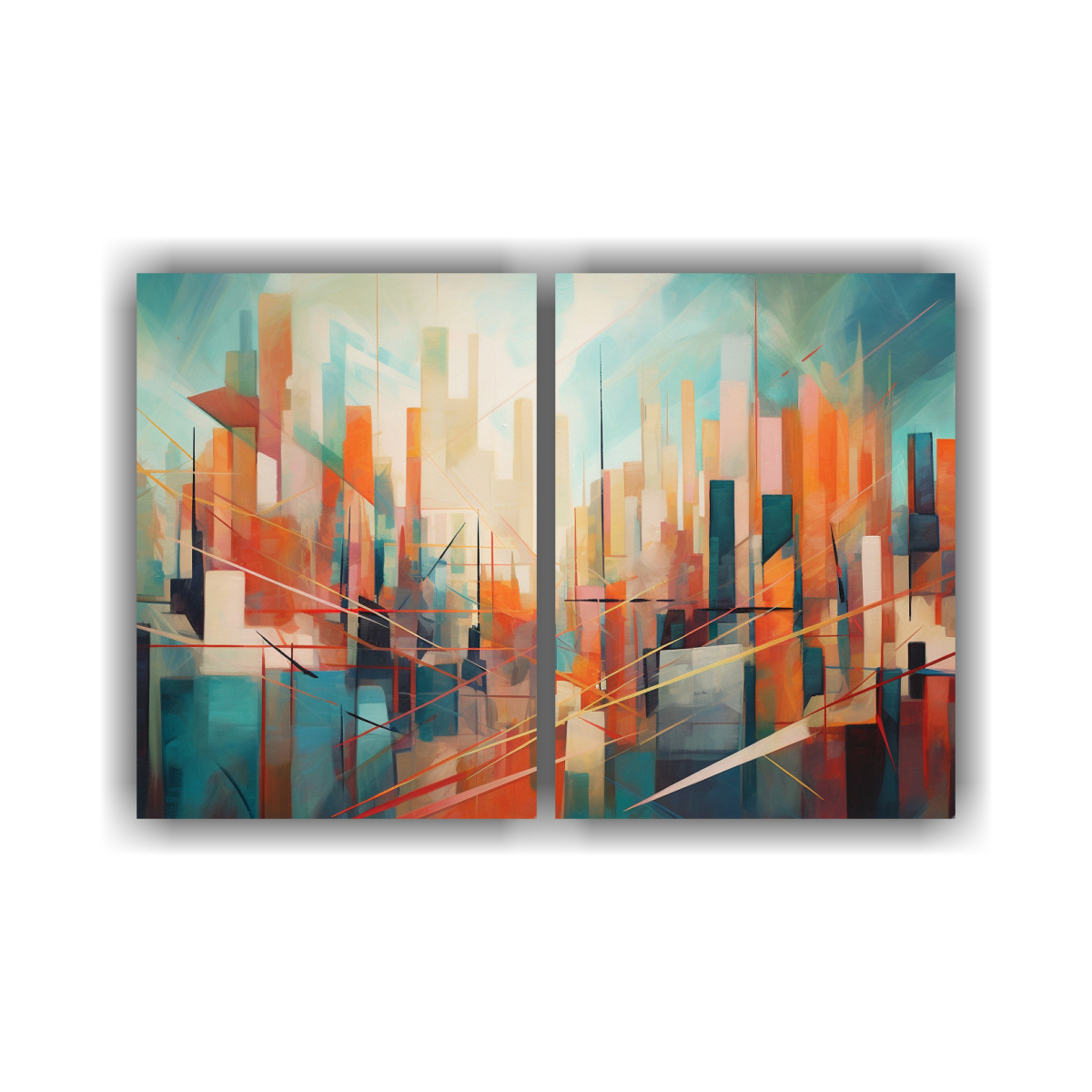 PINTURA ABSTRACTA CONCEPTUAL DE RIQUEZA VISUAL EN 40X30 CM - 1
