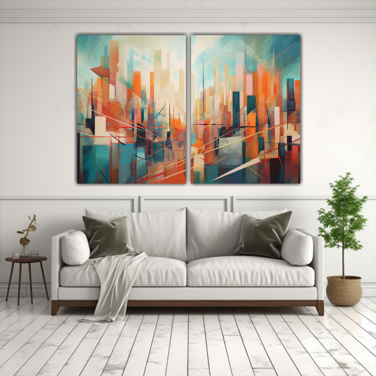 PINTURA ABSTRACTA CONCEPTUAL DE RIQUEZA VISUAL EN 40X30 CM - 2