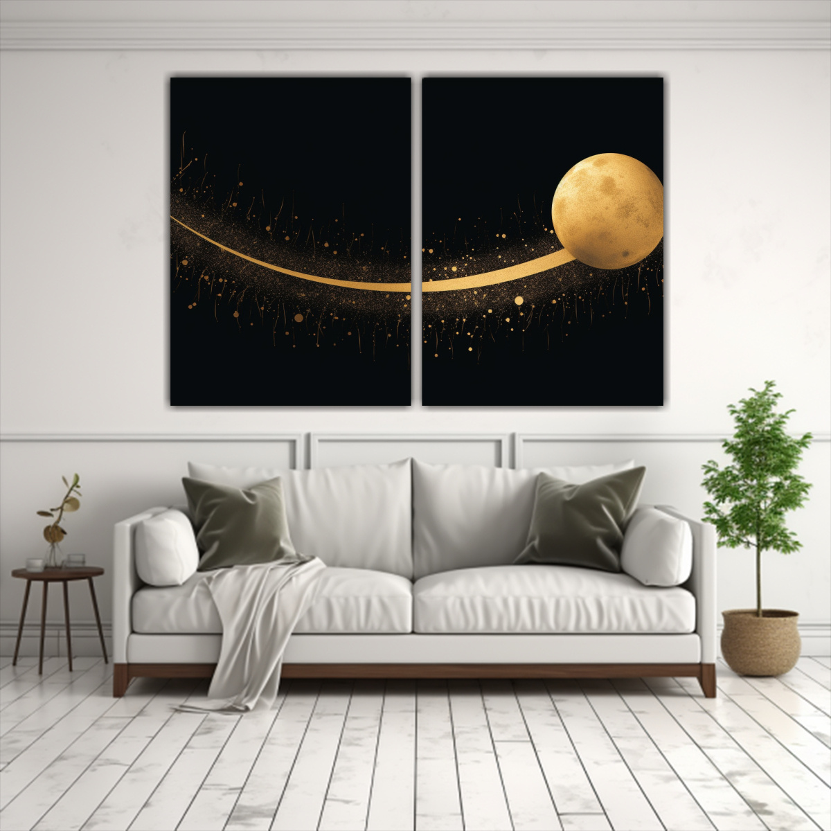 CUADRO DECORATIVO ELEGANTE: EL SOL ES NEGRO 40X30 CM - 2