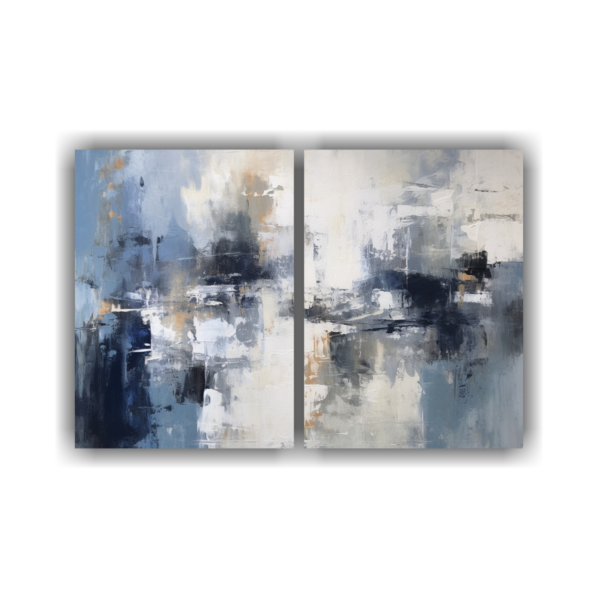 PINTURA AL ÓLEO ABSTRACTA LLAMATIVA CON 100X65 CM - 1