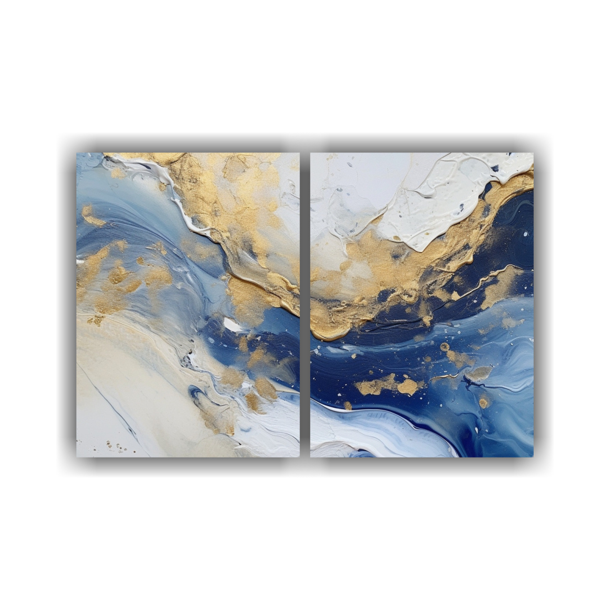 CUADRO DORMITORIO INSPIRACIÓN AZUL, AMARILLO Y 100X75 CM - 1