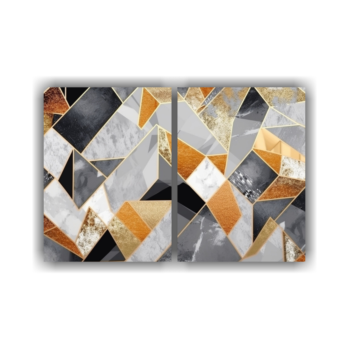 CUADROS DECORATIVOS LIENZO TELA POP ART GRIS Y 80X60 CM - 1