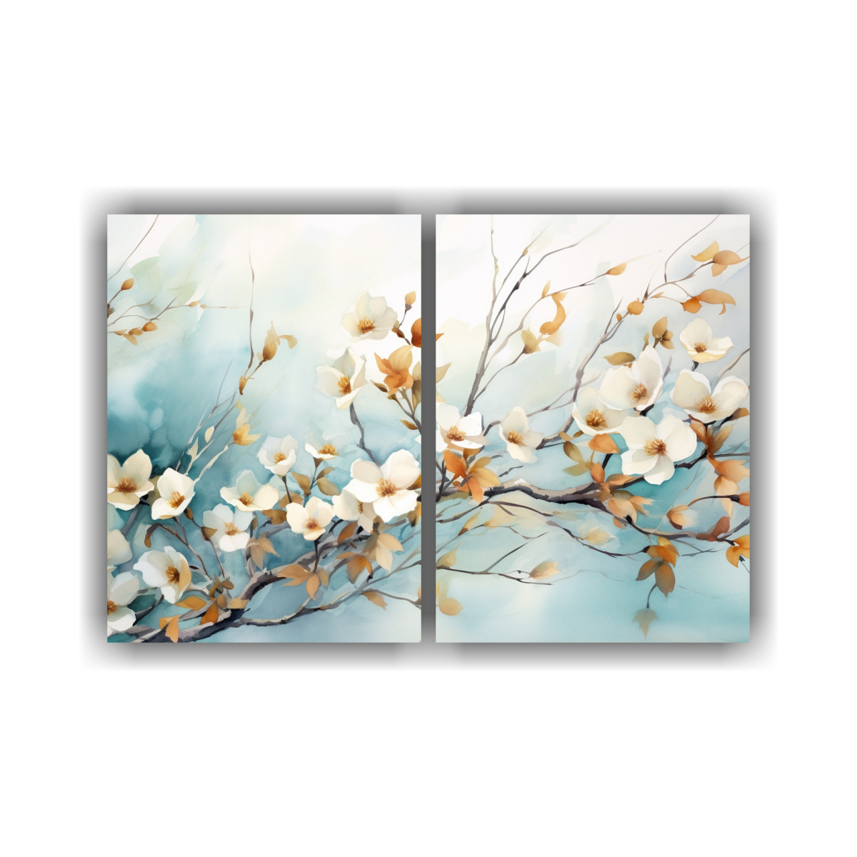 PINTURAS DECORATIVAS RAMAS DE FLORES DE CORNEJO 160X120 CM - 1
