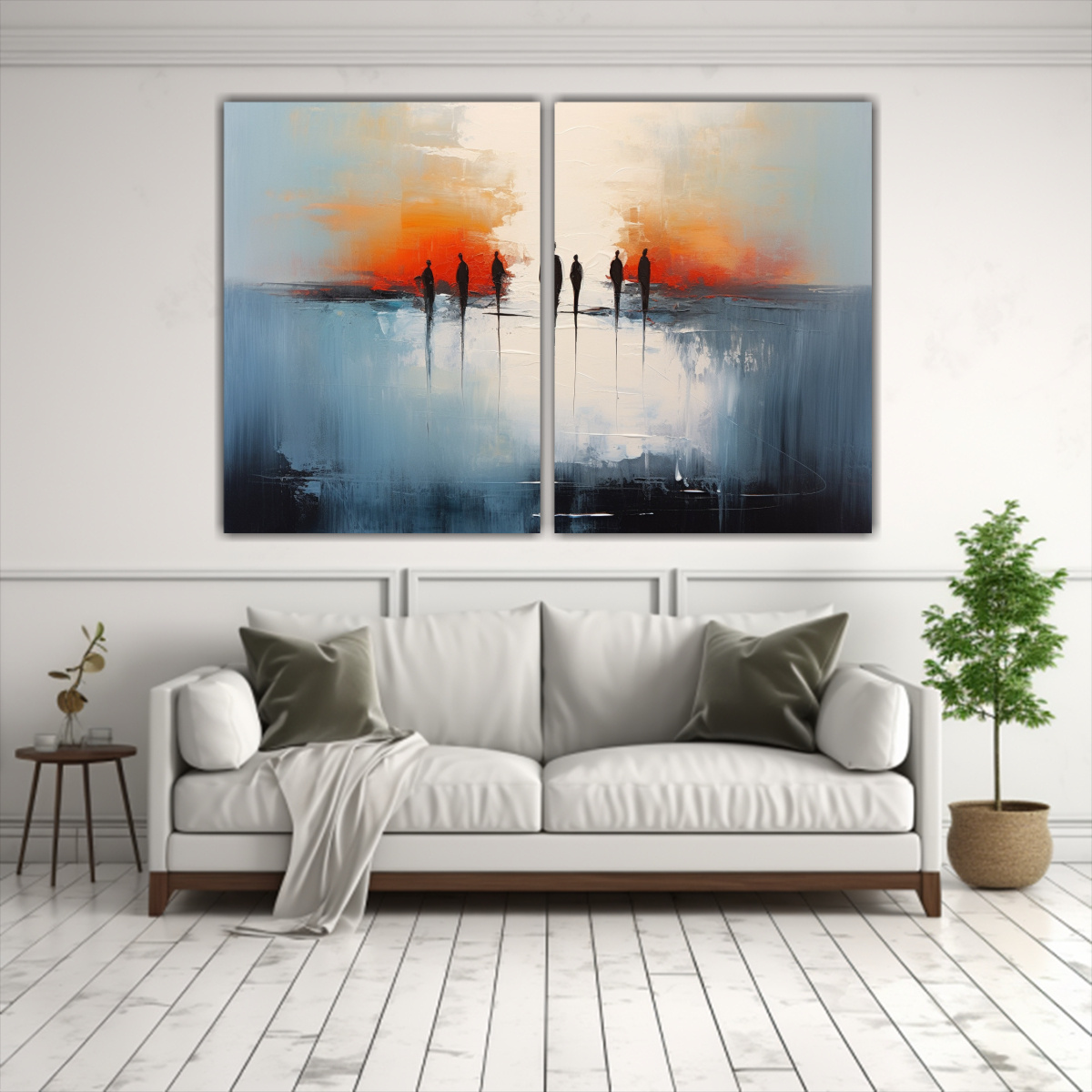 CUADROS MODERNOS ABSTRACTOS CON INSPIRACIÓN VITAL 100X65 CM - 2