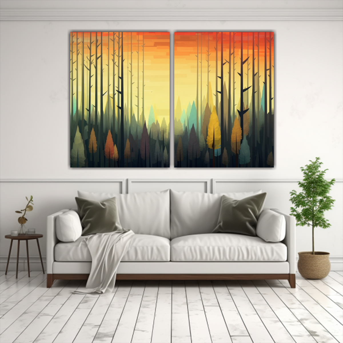 PINTURAS DECORATIVAS MODERNAS DE MADERA CON 60X40 CM - 2
