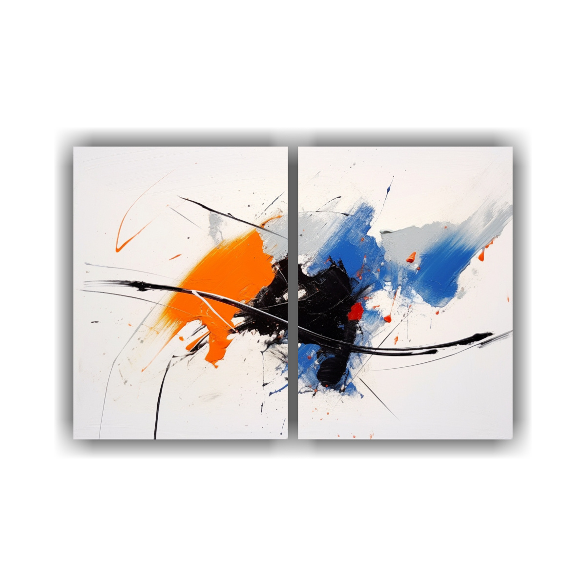 PINTURA ABSTRACTA MINIMALISTA EN BASTIDOR 100X65 CM - 1