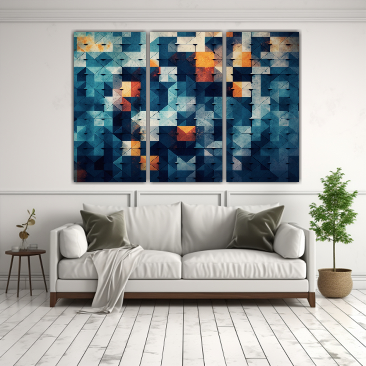FOTO DE ARTE GEOMÉTRICO DE RESOLUCIÓN ALTA CON 120X80 CM - 2
