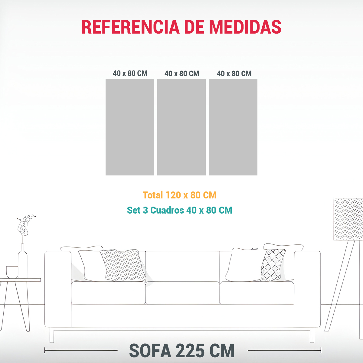 FOTO DE ARTE GEOMÉTRICO DE RESOLUCIÓN ALTA CON 120X80 CM - 3