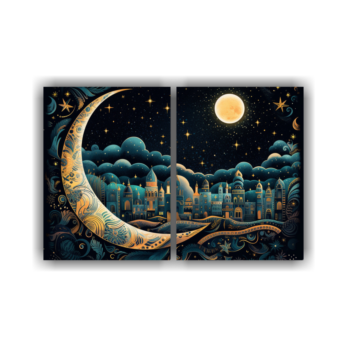 CUADROS CREATIVOS PARA COCINA: NOCHE ESTRELLADA 60X40 CM - 1