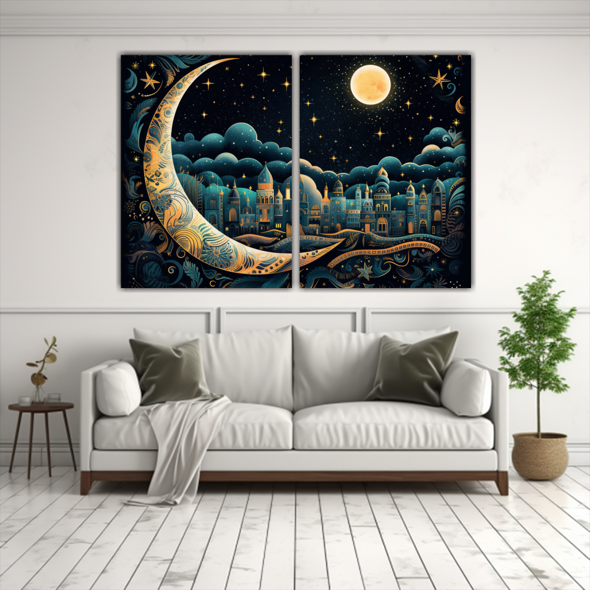 CUADROS CREATIVOS PARA COCINA: NOCHE ESTRELLADA 60X40 CM - 2