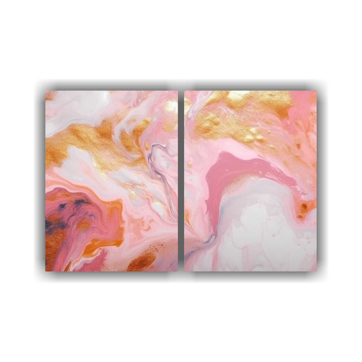 PINTURA ABSTRACTA DE MÁRMOL LÍQUIDO PARA 100X75 CM - 1