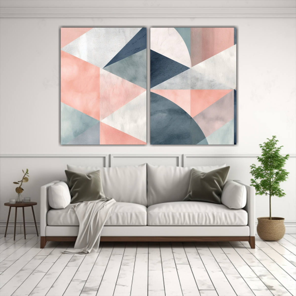 COMPOSICIONES GEOMÉTRICAS EN ESTILO GALERÍA 100X65 CM - 2