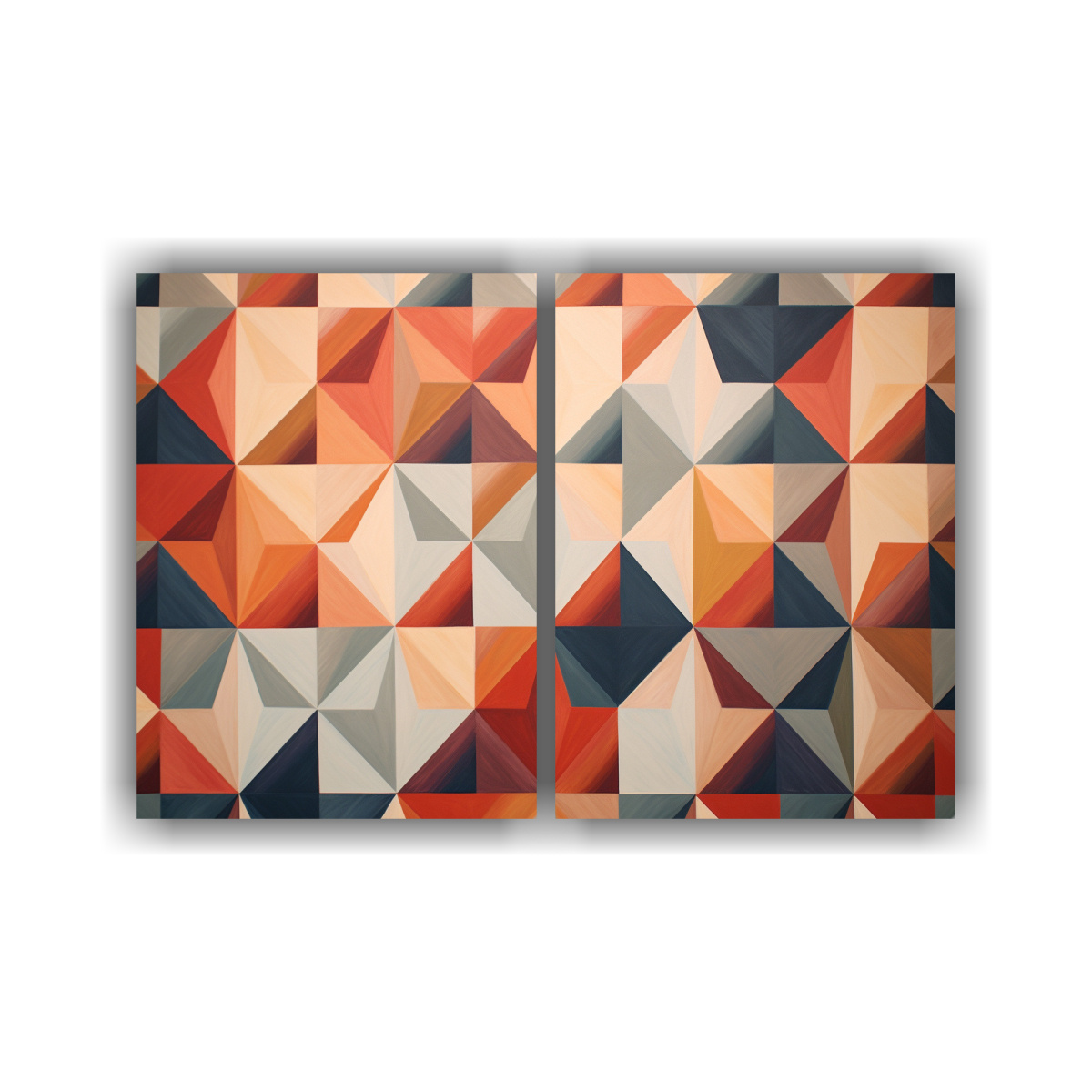 CUADROS DECORATIVOS: GEOMETRÍA Y PROFUNDIDAD EN 100X65 CM - 1