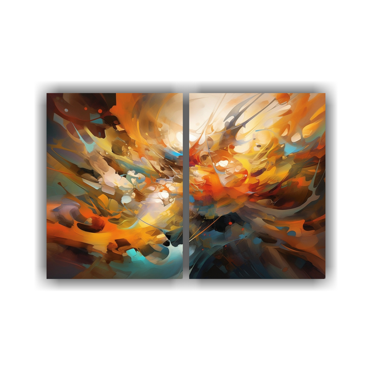 CUADROS ABSTRACTOS PARA DECORAR PAREDES CON 60X45 CM - 1