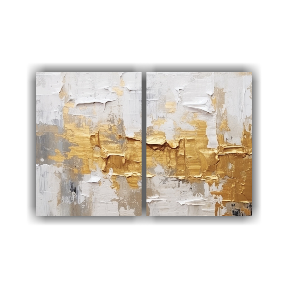 CONJUNTO DE CUADROS ABSTRACTOS EN BASTIDOR PARA 60X40 CM - 1