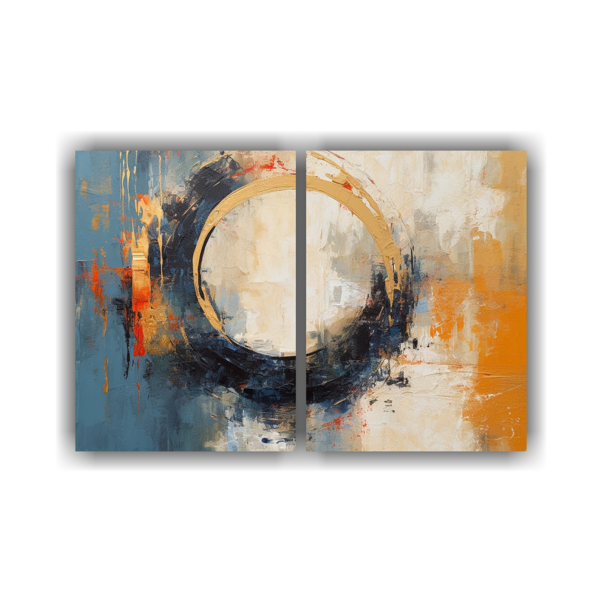 PINTURA CONTEMPORÁNEA DE PADRE CIELO EN ÓLEO. 100X75 CM - 1
