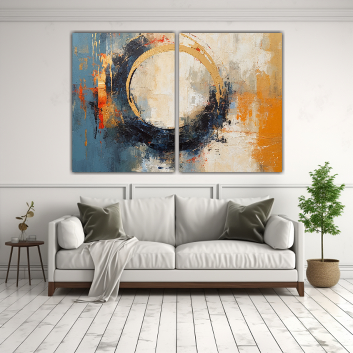 PINTURA CONTEMPORÁNEA DE PADRE CIELO EN ÓLEO. 100X75 CM - 2