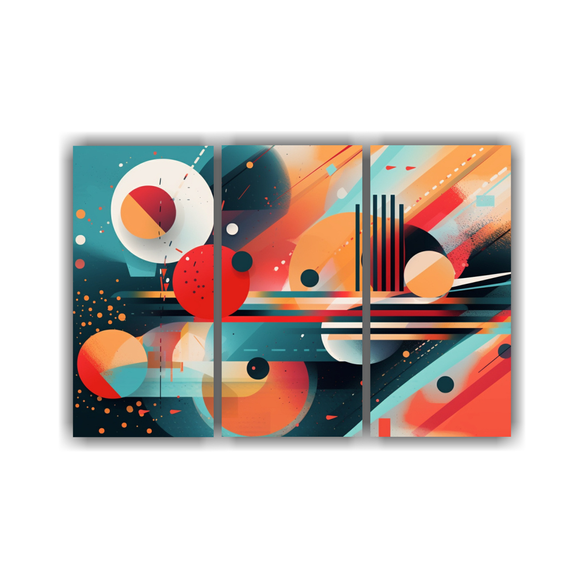 CUADROS DECORATIVOS ABSTRACTOS CONTEMPORÁNEOS 105X70 CM - 1