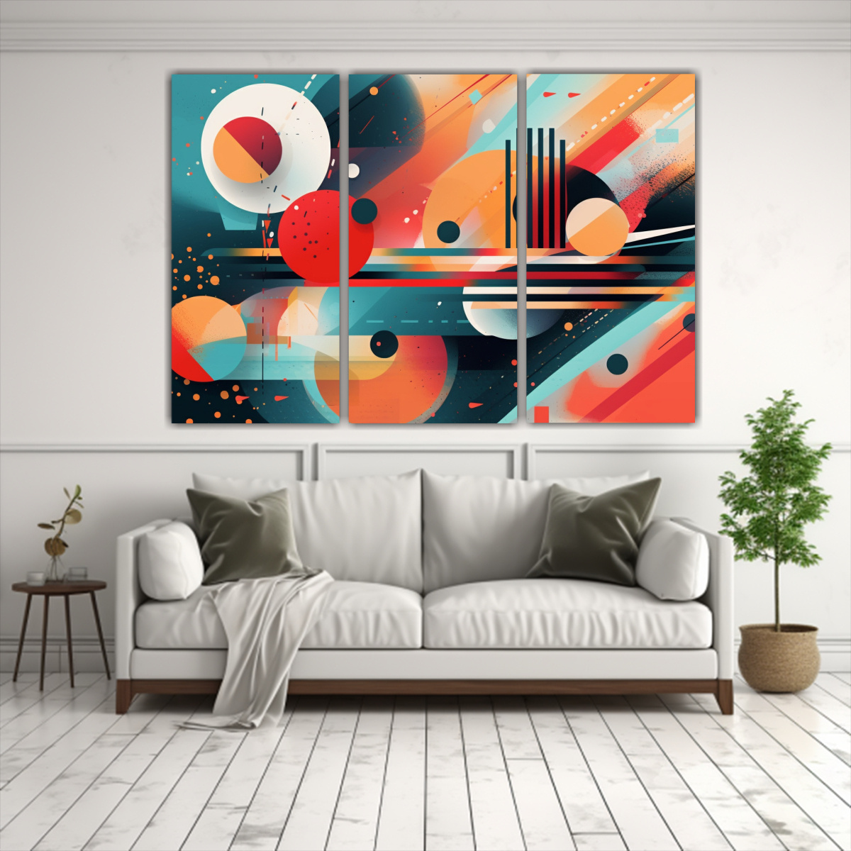 CUADROS DECORATIVOS ABSTRACTOS CONTEMPORÁNEOS 105X70 CM - 2