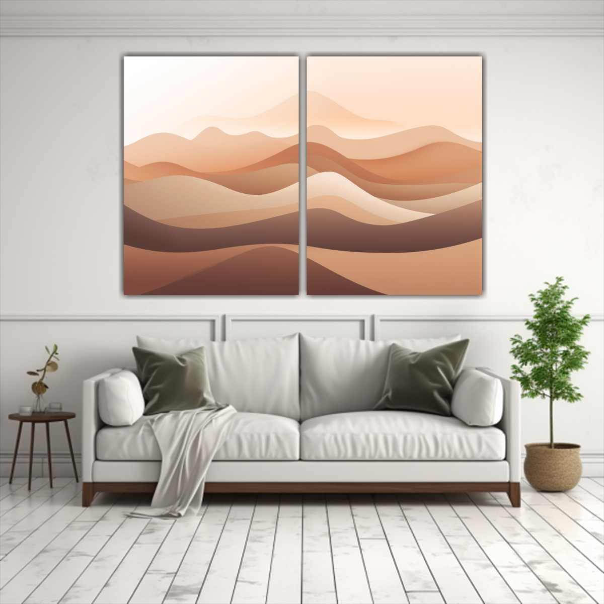 CREAR UN LIENZO MINIMALISTA DE UN DESIERTO CON 100X65 CM - 2