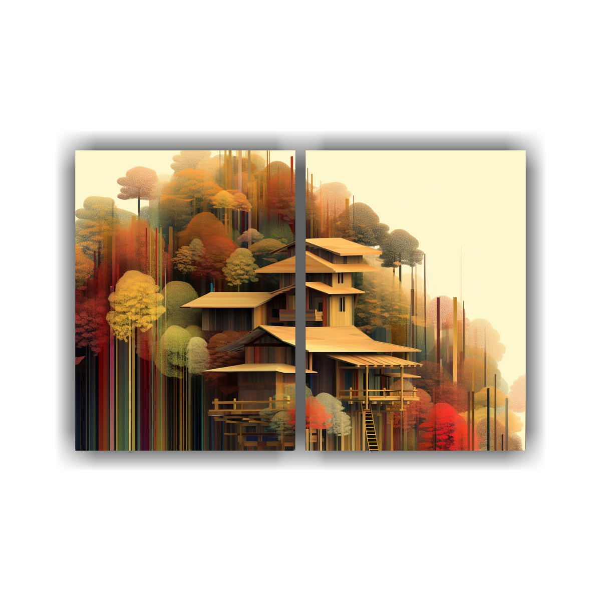 PINTURAS DECORATIVAS ELEGANTES PARA PARED 100X75 CM - 1