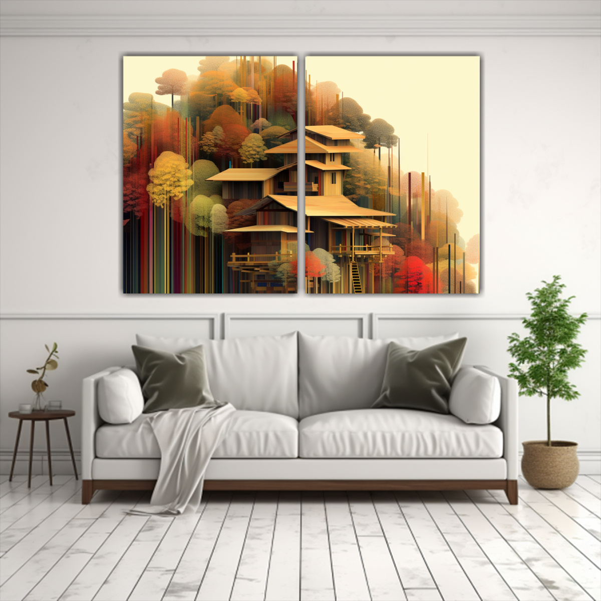 PINTURAS DECORATIVAS ELEGANTES PARA PARED 100X75 CM - 2