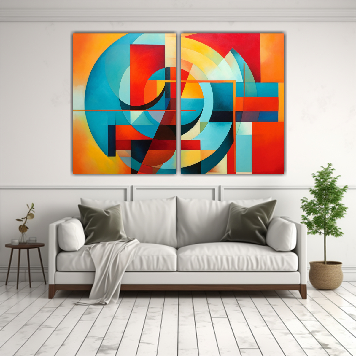 CUADROS DECORATIVOS DE PARED ABSTRACTOS EN 160X120 CM - 2