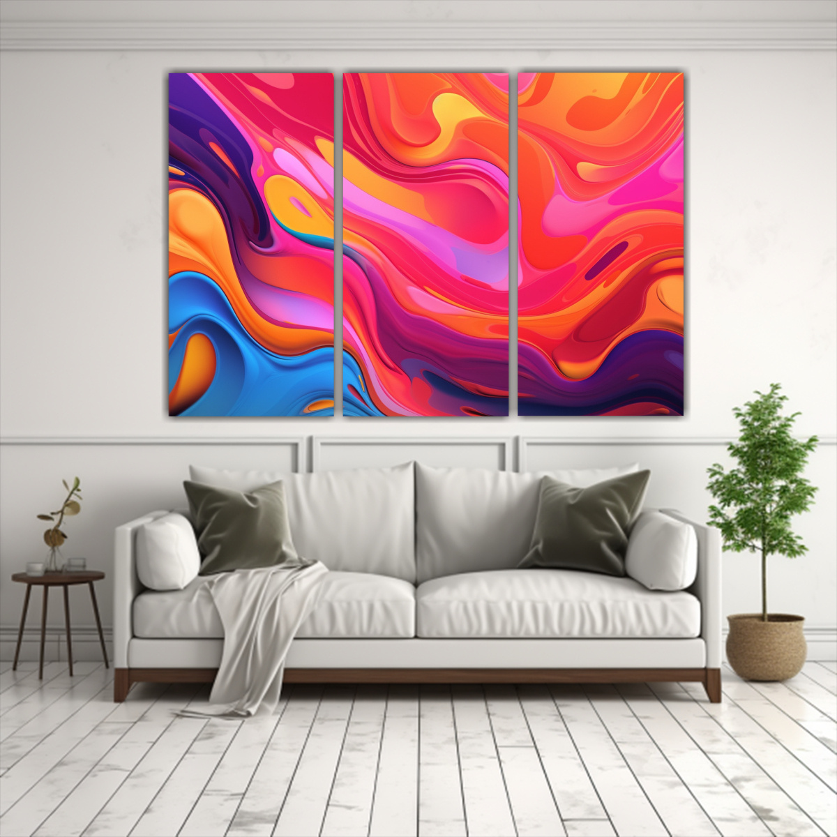 BANNER DE FIESTA CON DISEÑO DE COLORES LÍQUIDOS 150X100 CM - 2