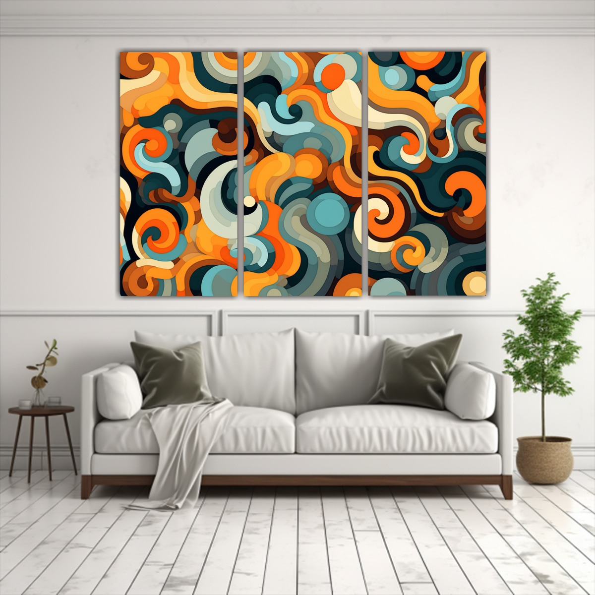 CUADROS DECORATIVOS CON ABSTRACTOS PATRONES EN 75X50 CM - 2