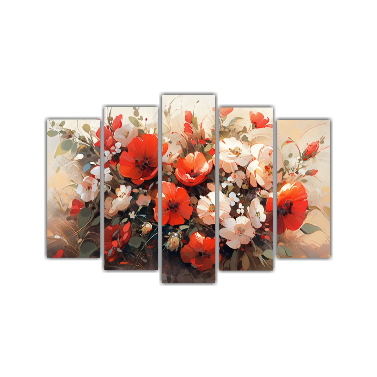 PINTURA FLORAL EN LIENZO ESTILO ELEGANTE DE PARED 150X100 CM - 1
