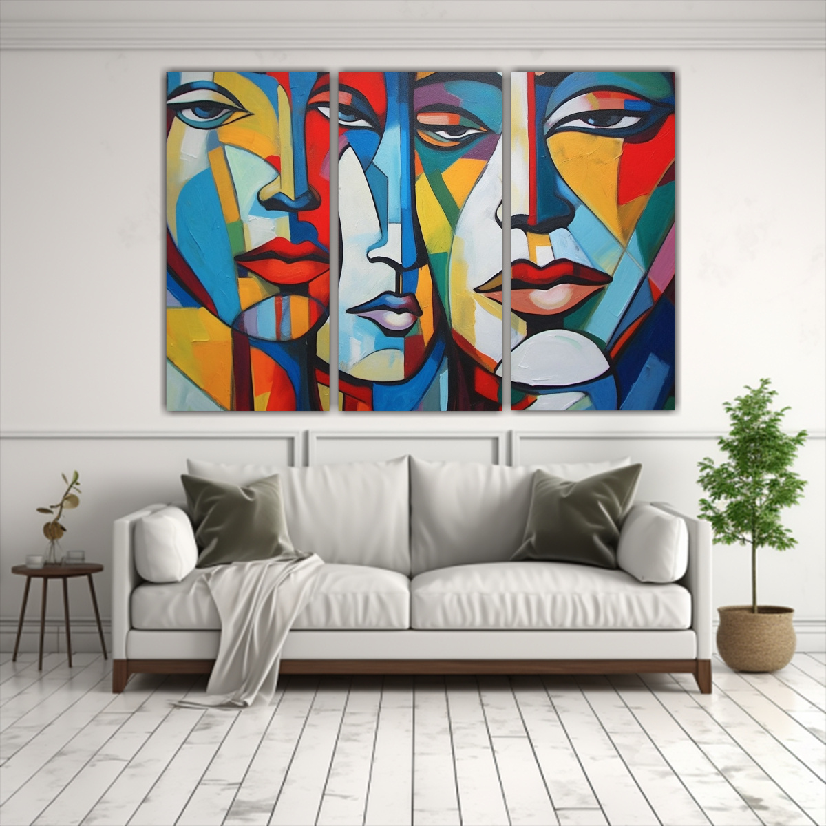 PINTURAS DECORATIVAS DE EXPRESIONISMO ACUARELA 150X100 CM - 2