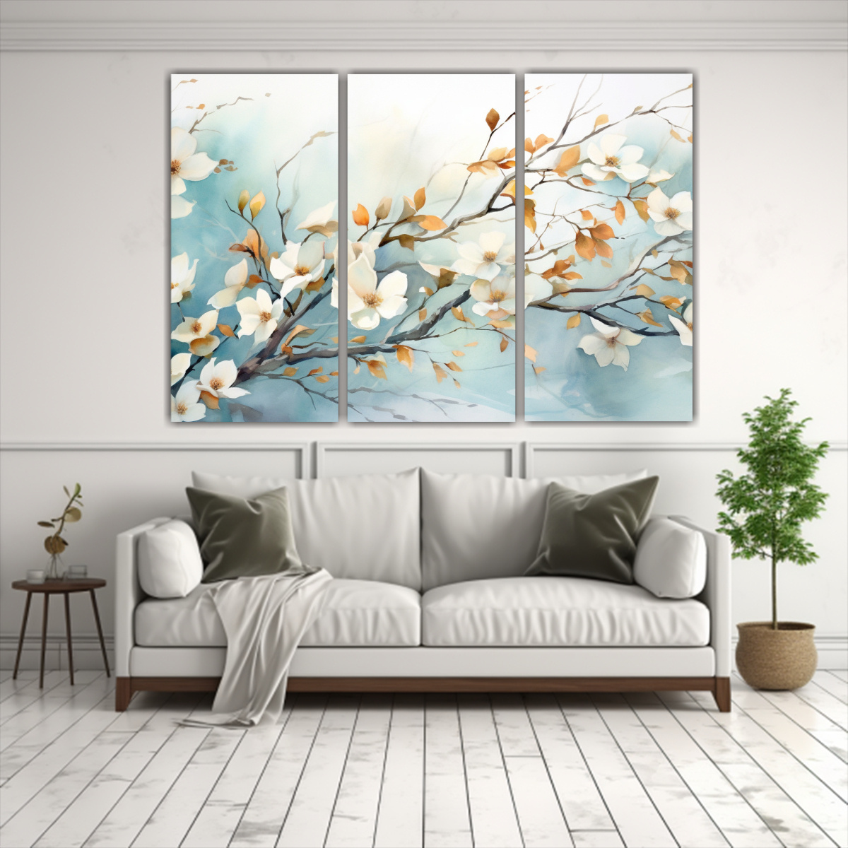 PINTURAS DECORATIVAS DE RAMAS DE FLORES DE 75X50 CM - 2