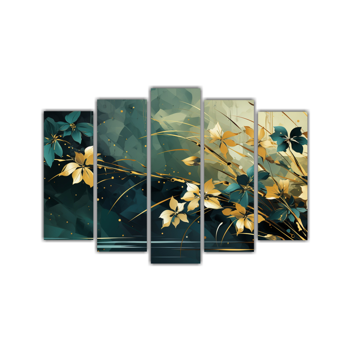 PINTURAS DECORATIVAS INNOVADORAS DE BAMBÚ EN 125X75 CM - 1