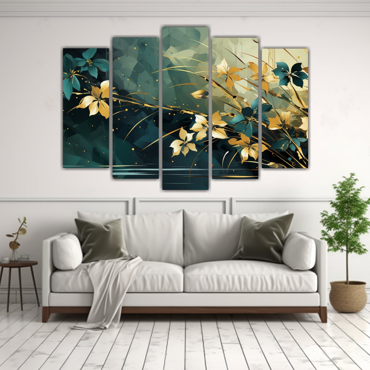 PINTURAS DECORATIVAS INNOVADORAS DE BAMBÚ EN 125X75 CM - 2