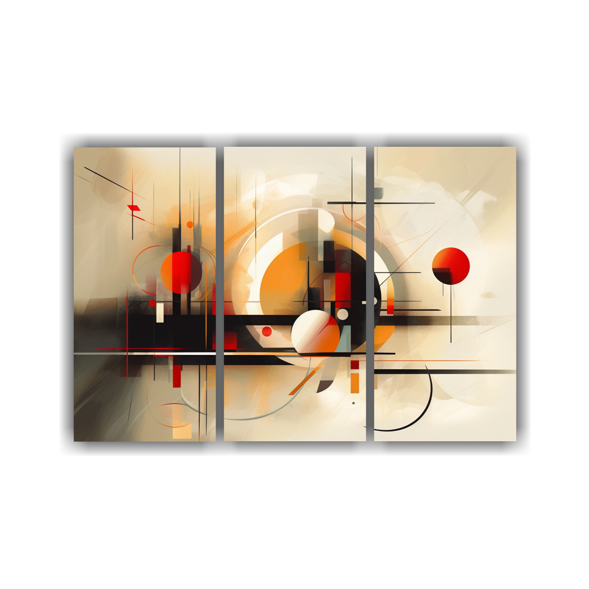 PINTURAS ABSTRACTAS EXUBERANTES EN LIENZO TRES 240X160 CM - 1