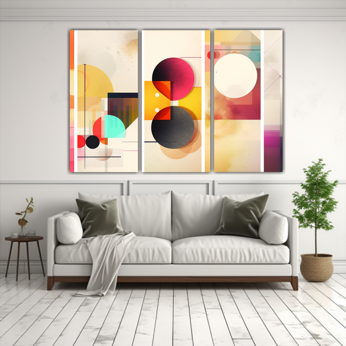 CUADROS ABSTRACTOS CON FONDOS TRANSPARENTES DE 105X70 CM - 2