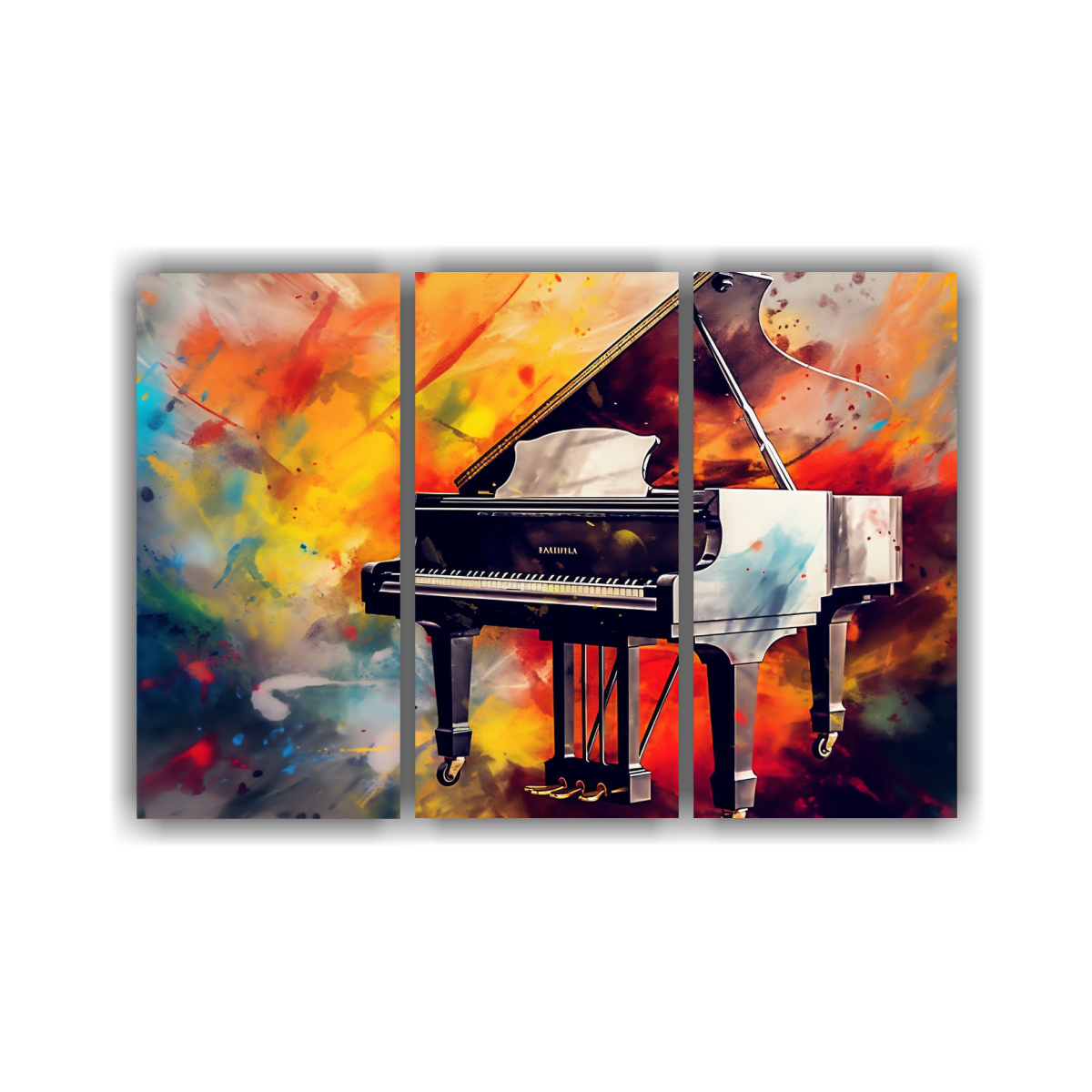 TUTORIAL FÁCIL PARA PINTAR BANNER DE PIANO 75X50 CM - 1