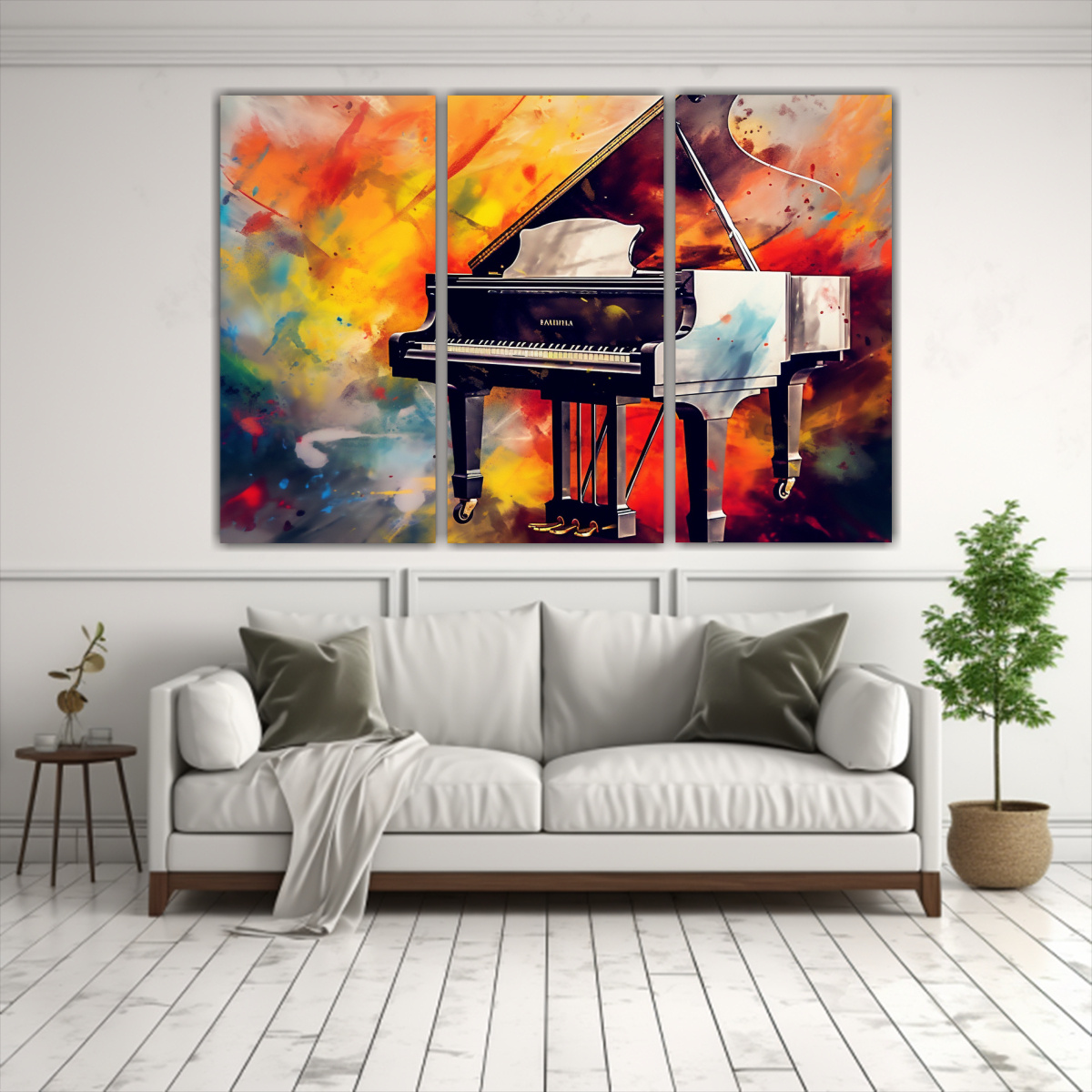 TUTORIAL FÁCIL PARA PINTAR BANNER DE PIANO 75X50 CM - 2