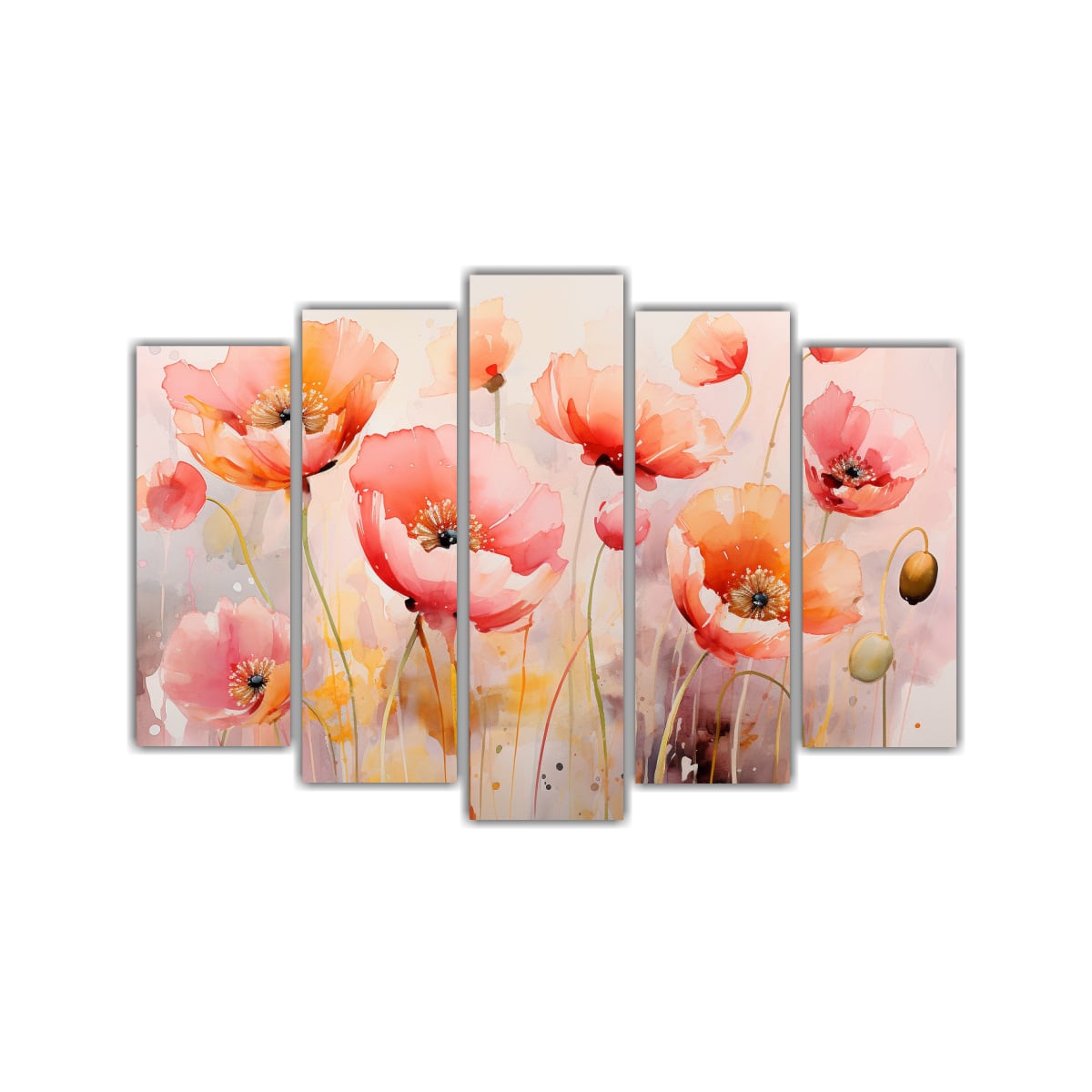 CONJUNTO DE 5 CUADROS CREATIVOS HERMOSOS CON 150X100 CM - 1