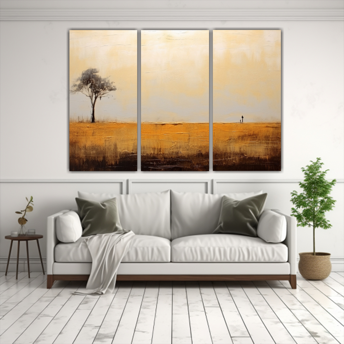 CUADROS MODERNOS COCINA: PAISAJES MINIMALISTAS DE 240X160 CM - 2
