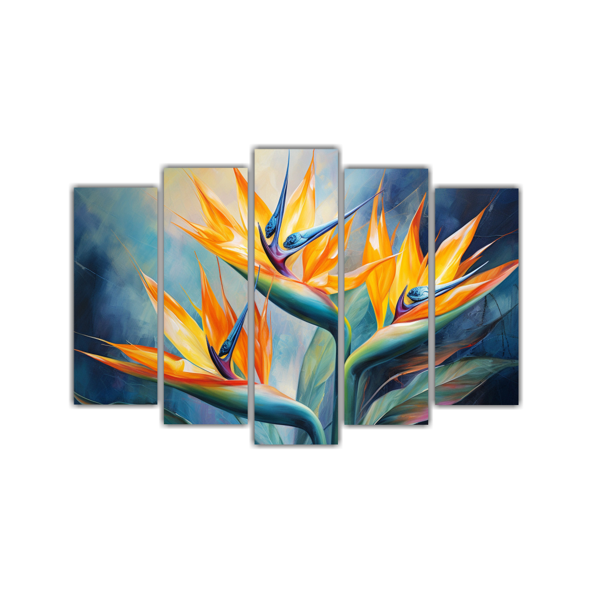 PINTURAS DECORATIVAS DE ALTA CALIDAD CON FLORES 225X150 CM - 1