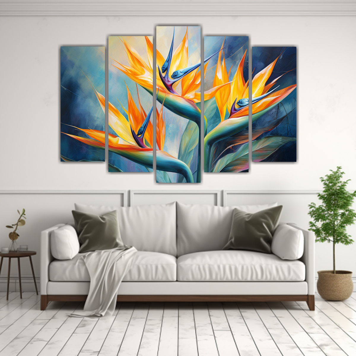 PINTURAS DECORATIVAS DE ALTA CALIDAD CON FLORES 225X150 CM - 2