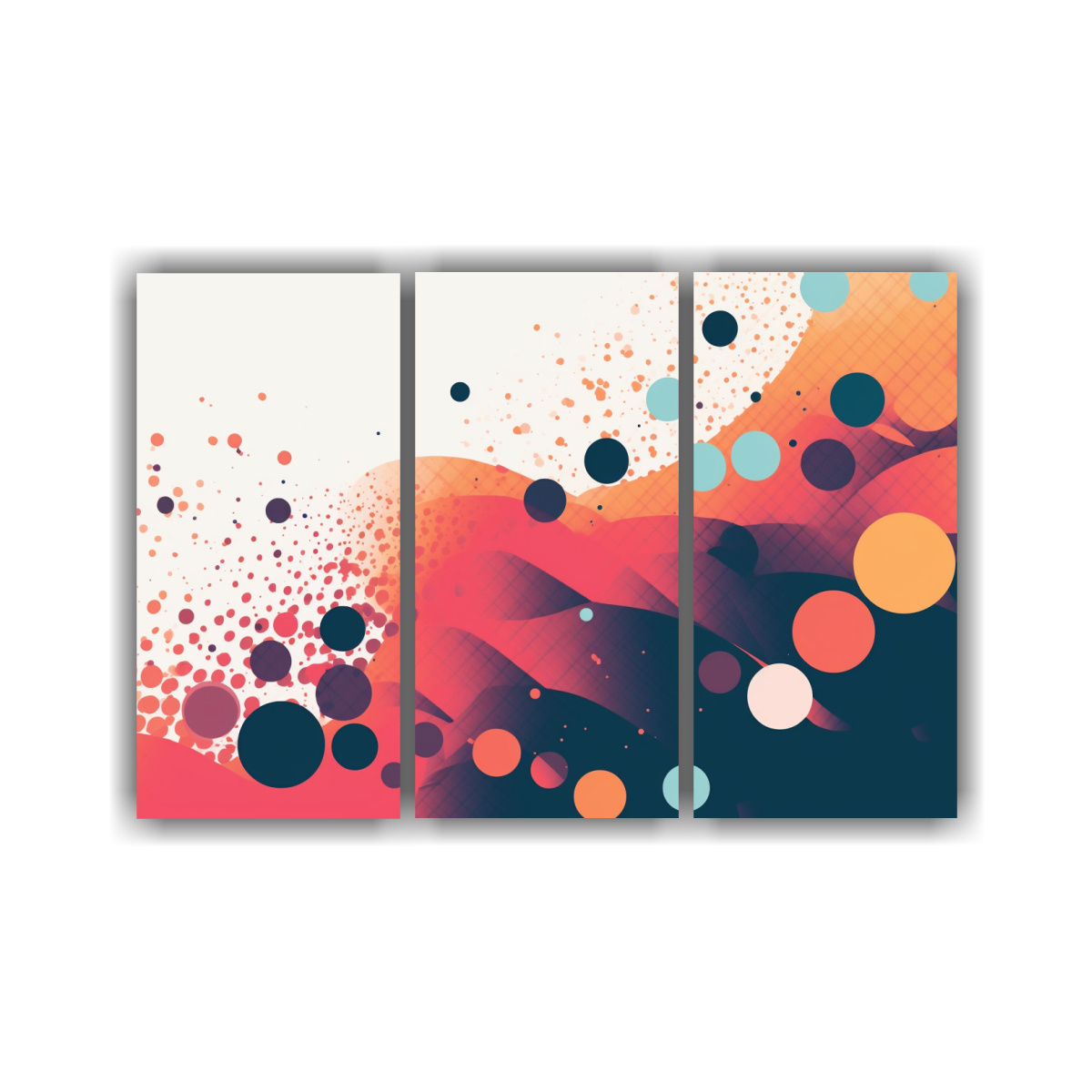 PINTURAS ABSTRACTAS CON PATRÓN INTENSO SOBRE 120X80 CM - 1