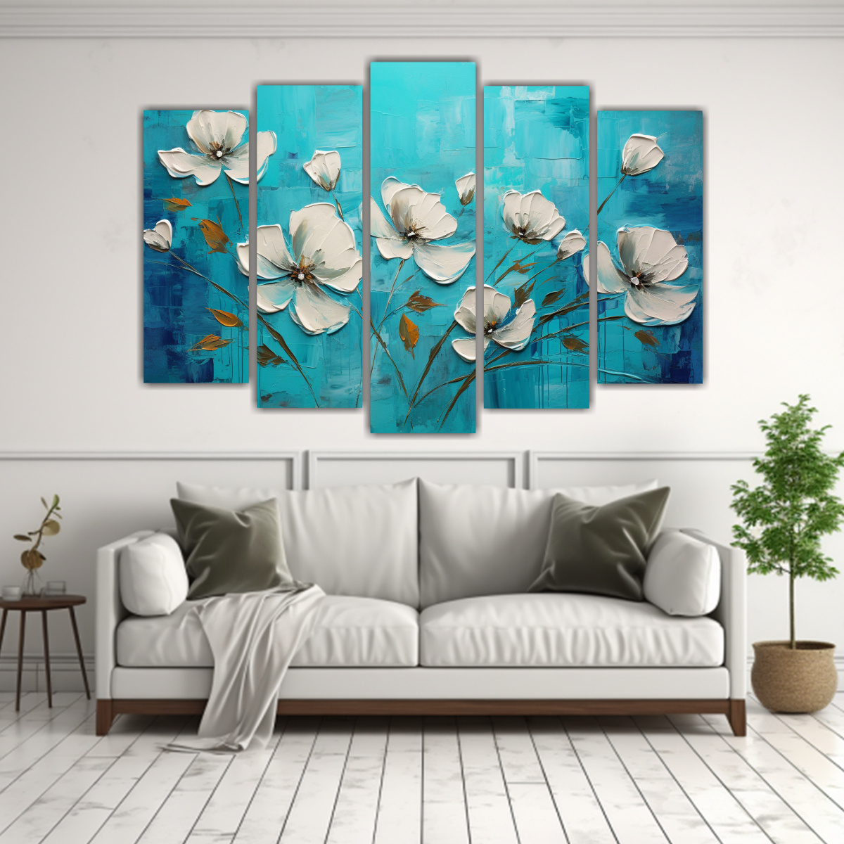 CUADROS DECORATIVOS ECONÓMICOS CON FLORES 225X150 CM - 2