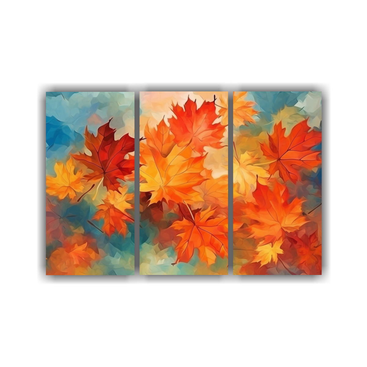 CUADROS DECORATIVOS VERANO Y OTOÑO, TELA 180X120 CM - 1