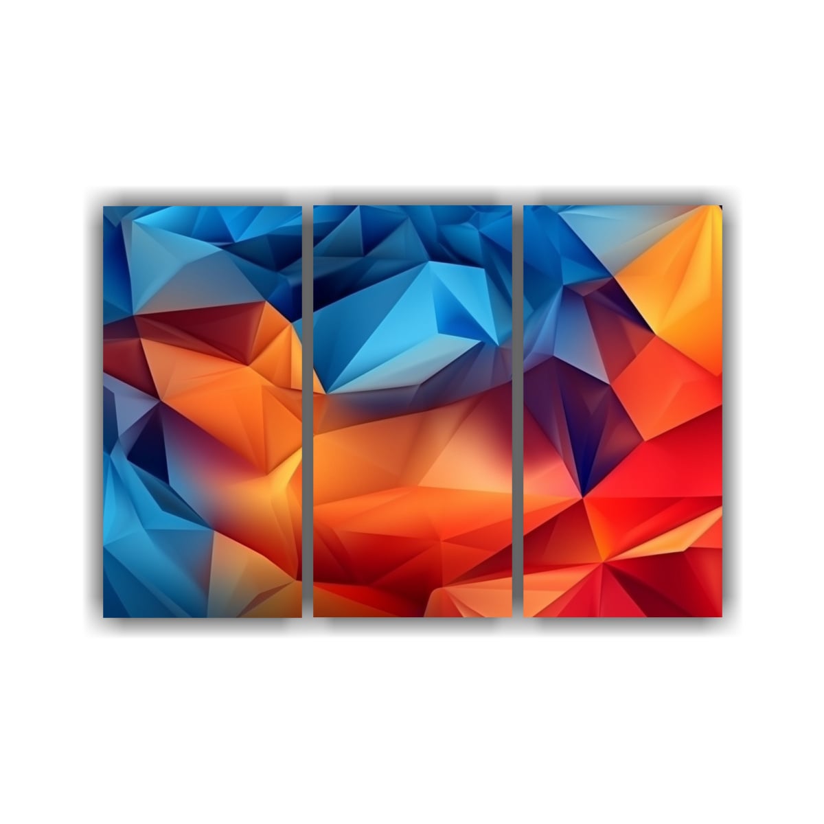 CUADROS DECORATIVOS ABSTRACTOS 3D BRILLANTES CON 180X120 CM - 1